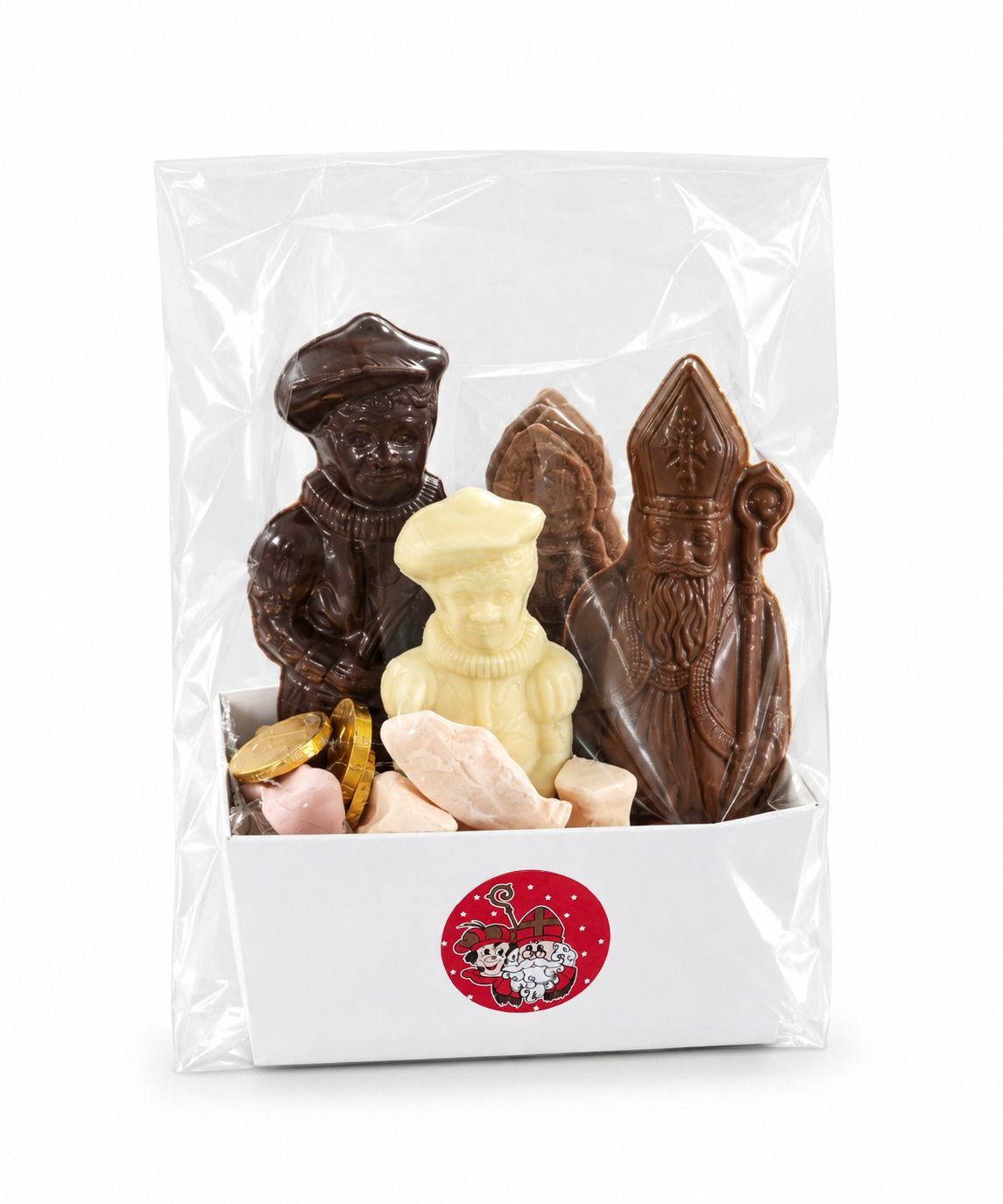 Sintpakket Small met speculaas, chocolade Sint en Piet, marsepein en snoepgoed